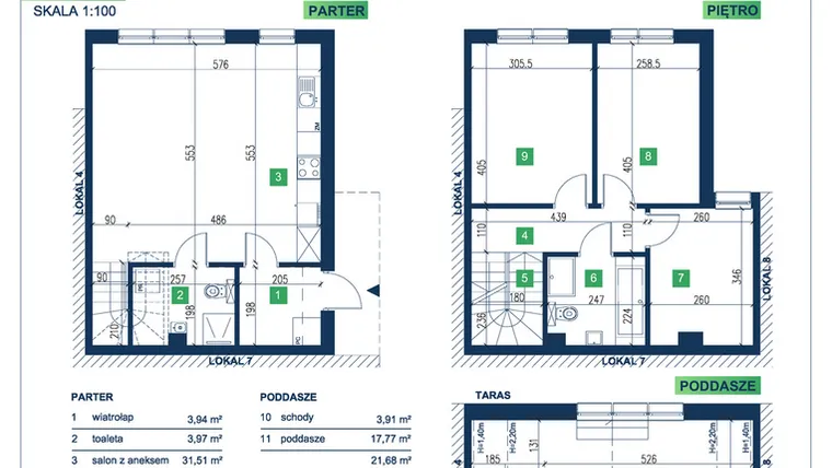 Rzut - Dom na sprzedaż 5 pokoi o powierzchni 105,95 m² - numer 6 w Vista Forest