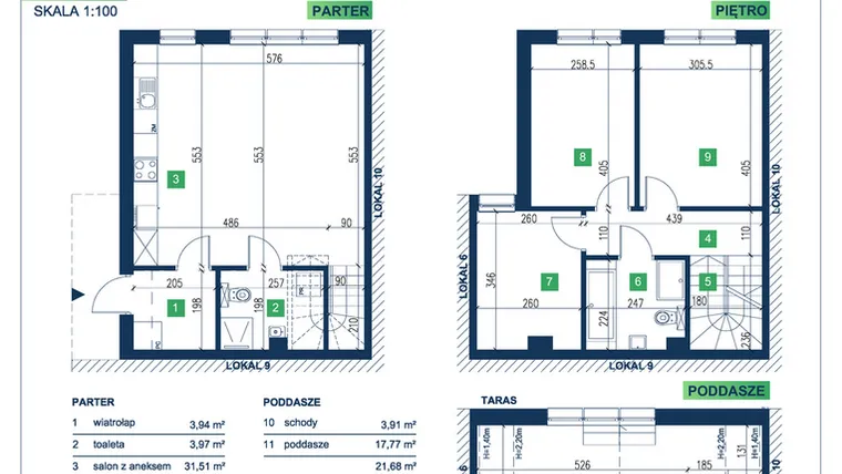 Rzut - Dom na sprzedaż 5 pokoi o powierzchni 105,95 m² - numer 8 w Vista Forest
