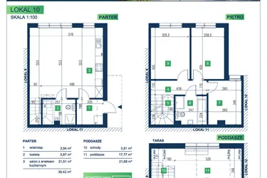 Rzut - Dom na sprzedaż 5 pokoi o powierzchni 105,95 m² - numer 10 w Vista Forest