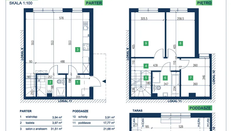 Rzut - Dom na sprzedaż 5 pokoi o powierzchni 105,95 m² - numer 10 w Vista Forest