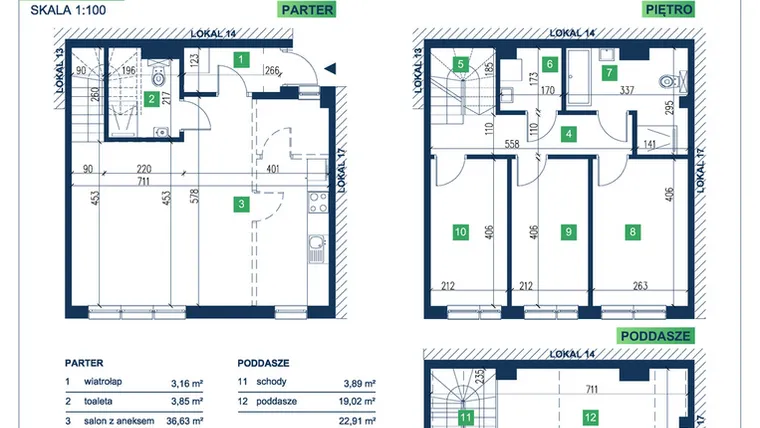 Rzut - Dom na sprzedaż 5 pokoi o powierzchni 113,13 m² - numer 15 w Vista Forest