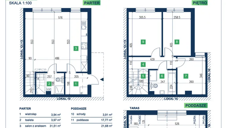 Rzut - Dom na sprzedaż 5 pokoi o powierzchni 105,95 m² - numer 14 w Vista Forest