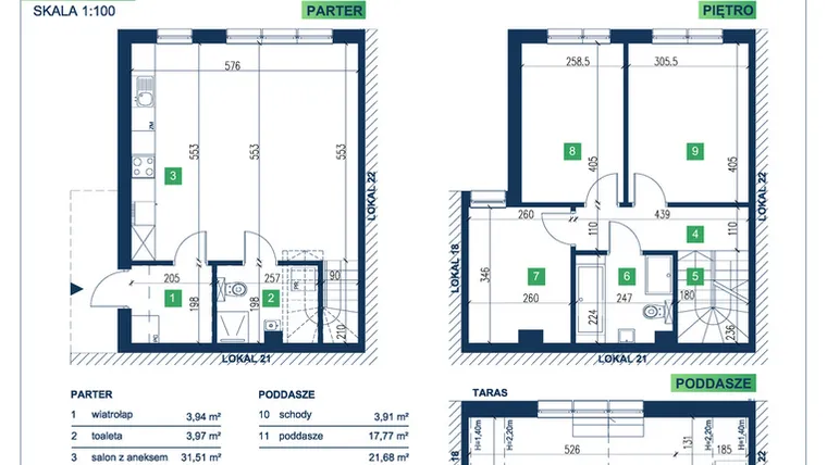 Rzut - Dom na sprzedaż 5 pokoi o powierzchni 105,95 m² - numer 20 w Vista Forest
