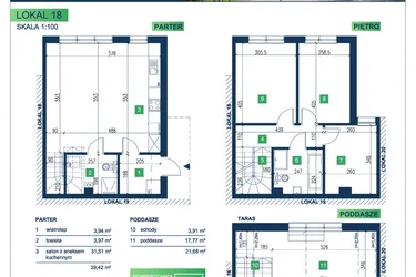 Rzut - Dom na sprzedaż 5 pokoi o powierzchni 105,95 m² - numer 18 w Vista Forest