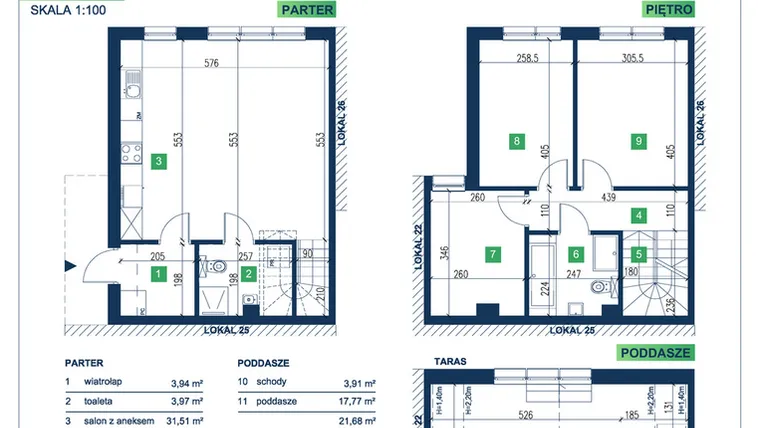 Rzut - Dom na sprzedaż 5 pokoi o powierzchni 105,95 m² - numer 24 w Vista Forest