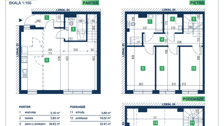 Rzut - Dom na sprzedaż 5 pokoi o powierzchni 113,13 m² - numer 25 w Vista Forest