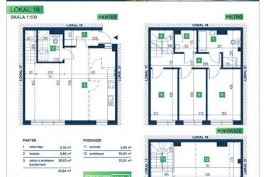 Rzut - Dom na sprzedaż 5 pokoi o powierzchni 113,13 m² - numer 19 w Vista Forest