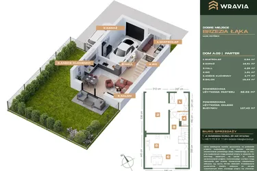 Rzut - Dom na sprzedaż 5 pokoi o powierzchni 107,43 m² - numer A.09 w Dobre Miejsce Brzezia Łąka