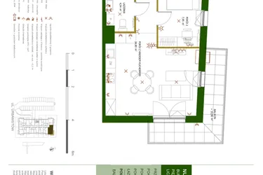 Rzut - Mieszkanie na sprzedaż 3 pokoje o powierzchni 53,71 m² - numer 35 w Julianów Verde