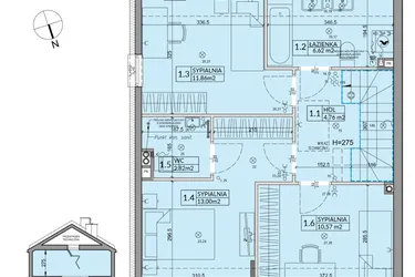 Rzut - Dom na sprzedaż 5 pokoi o powierzchni 103,33 m² - numer 49B w Nova Magdalenka 7 etap IX-XII