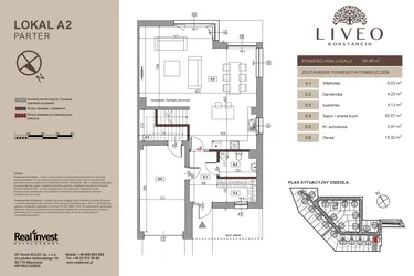 Rzut - Dom na sprzedaż 5 pokoi o powierzchni 160,66 m² - numer A2 w Liveo Konstancin