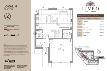 Rzut - Dom na sprzedaż 5 pokoi o powierzchni 185,22 m² - numer H1 w Liveo Konstancin