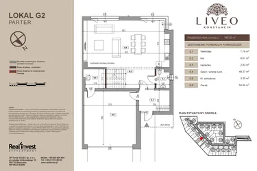 Rzut - Dom na sprzedaż 5 pokoi o powierzchni 185,22 m² - numer G2 w Liveo Konstancin
