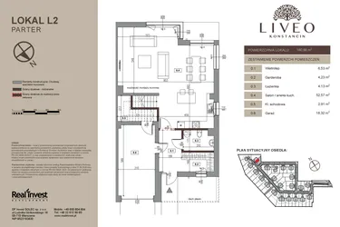 Rzut - Dom na sprzedaż 5 pokoi o powierzchni 160,66 m² - numer L2 w Liveo Konstancin