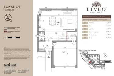 Rzut - Dom na sprzedaż 5 pokoi o powierzchni 185,22 m² - numer G1 w Liveo Konstancin