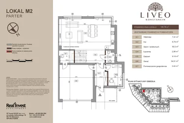 Rzut - Dom na sprzedaż 5 pokoi o powierzchni 195,78 m² - numer M2 w Liveo Konstancin