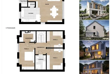 Rzut - Dom na sprzedaż 4 pokoje o powierzchni 114 m² - numer L2 w Sławoszewo