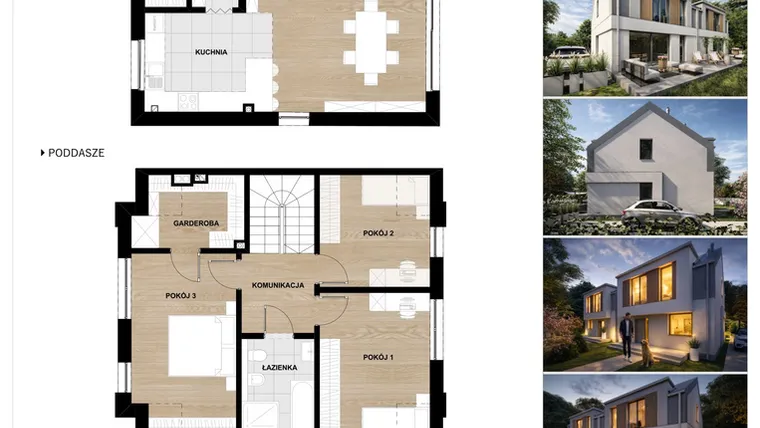 Rzut - Dom na sprzedaż 4 pokoje o powierzchni 114 m² - numer L2 w Sławoszewo