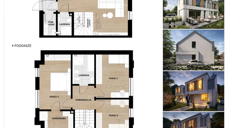 Rzut - Dom na sprzedaż 4 pokoje o powierzchni 114 m² - numer L1 w Sławoszewo
