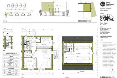 Rzut - Mieszkanie na sprzedaż 5 pokoi o powierzchni 97,34 m² - numer DI.2b w Sady Stachowo etap II