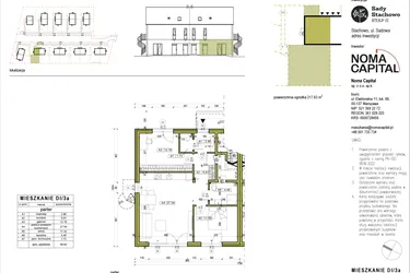 Rzut - Mieszkanie na sprzedaż 3 pokoje o powierzchni 66,84 m² - numer DI.3a w Sady Stachowo etap II