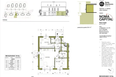 Rzut - Mieszkanie na sprzedaż 3 pokoje o powierzchni 66,84 m² - numer DI.5a w Sady Stachowo etap II