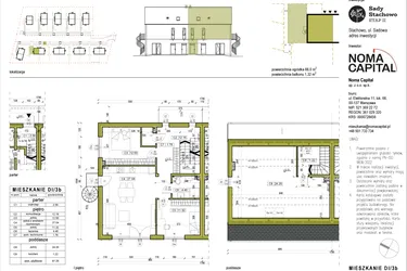 Rzut - Mieszkanie na sprzedaż 4 pokoje o powierzchni 97,34 m² - numer DI.3b w Sady Stachowo etap II
