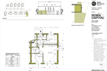 Rzut - Mieszkanie na sprzedaż 3 pokoje o powierzchni 66,84 m² - numer DI.10a w Sady Stachowo etap II