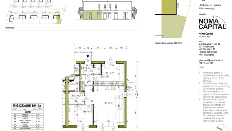 Rzut - Mieszkanie na sprzedaż 3 pokoje o powierzchni 66,84 m² - numer DI.10a w Sady Stachowo etap II