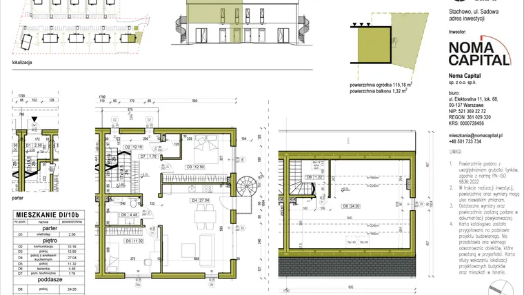 Rzut - Mieszkanie na sprzedaż 4 pokoje o powierzchni 97,34 m² - numer DI.10b w Sady Stachowo etap II