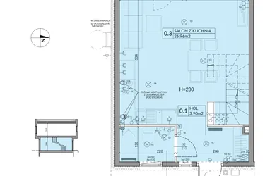 Rzut - Dom na sprzedaż 4 pokoje o powierzchni 74,16 m² - numer 45 w Boska Ksawerowska 2 etap 4