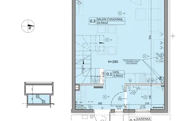 Rzut - Dom na sprzedaż 4 pokoje o powierzchni 74,16 m² - numer 48 w Boska Ksawerowska 2 etap 4
