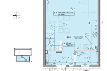 Rzut - Dom na sprzedaż 4 pokoje o powierzchni 74,16 m² - numer 49 w Boska Ksawerowska 2 etap 4