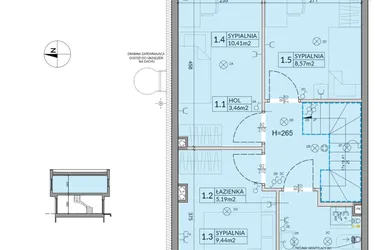 Rzut - Dom na sprzedaż 4 pokoje o powierzchni 74,16 m² - numer 52 w Boska Ksawerowska 2 etap 4