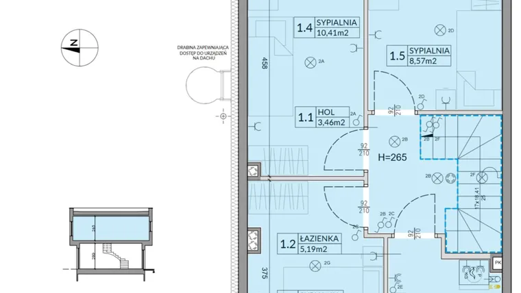 Rzut - Dom na sprzedaż 4 pokoje o powierzchni 74,16 m² - numer 52 w Boska Ksawerowska 2 etap 4