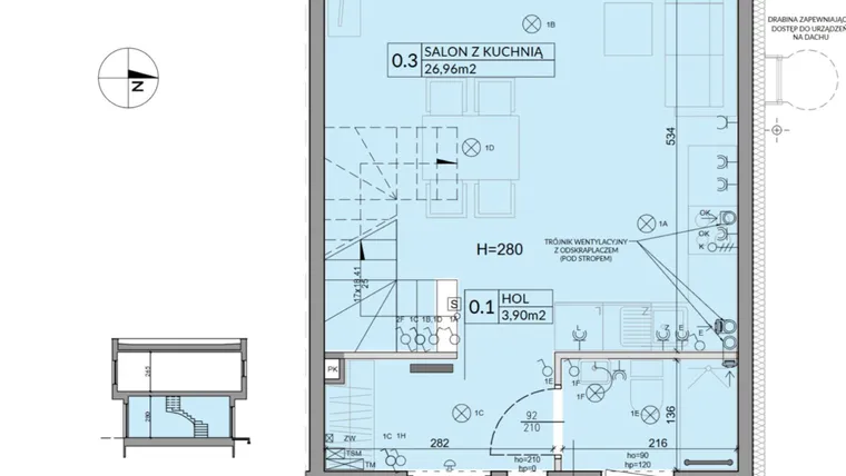 Rzut - Dom na sprzedaż 4 pokoje o powierzchni 74,16 m² - numer 56 w Boska Ksawerowska 2 etap 4