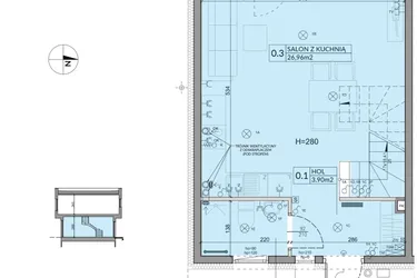 Rzut - Dom na sprzedaż 4 pokoje o powierzchni 74,16 m² - numer 53 w Boska Ksawerowska 2 etap 4