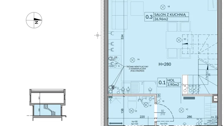 Rzut - Dom na sprzedaż 4 pokoje o powierzchni 74,16 m² - numer 53 w Boska Ksawerowska 2 etap 4
