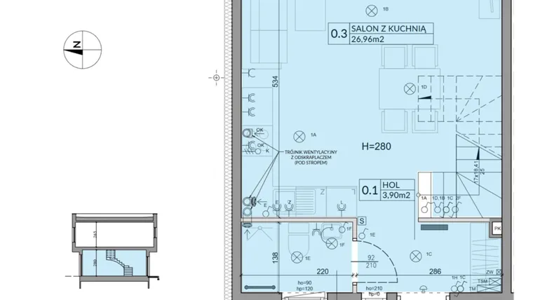 Rzut - Dom na sprzedaż 4 pokoje o powierzchni 74,16 m² - numer 60 w Boska Ksawerowska 2 etap 4