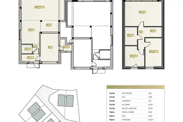 Rzut - Dom na sprzedaż 3 pokoje o powierzchni 149,36 m² - numer 3B w Na Wzgórzu 2
