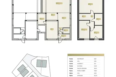 Rzut - Dom na sprzedaż 3 pokoje o powierzchni 157,87 m² - numer 4A w Na Wzgórzu 2