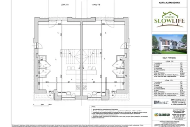 Rzut - Dom na sprzedaż 4 pokoje o powierzchni 96,03 m² - numer 17B w Osiedle Slow Life etap 2
