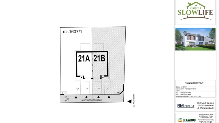 Rzut - Dom na sprzedaż 4 pokoje o powierzchni 96,02 m² - numer 21B w Osiedle Slow Life etap 2
