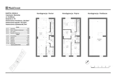 Rzut - Dom na sprzedaż 5 pokoi o powierzchni 84,79 m² - numer 7A w Domy nad jeziorem w Warzenku