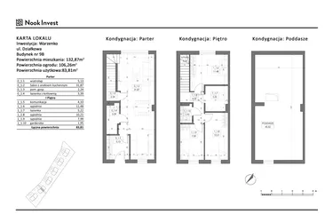 Rzut - Dom na sprzedaż 5 pokoi o powierzchni 83,81 m² - numer 9B w Domy nad jeziorem w Warzenku