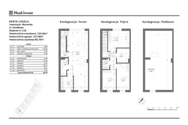 Rzut - Dom na sprzedaż 5 pokoi o powierzchni 84,79 m² - numer 11B w Domy nad jeziorem w Warzenku