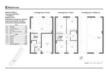Rzut - Dom na sprzedaż 6 pokoi o powierzchni 118,94 m² - numer 9A w Domy nad jeziorem w Warzenku
