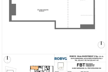 Rzut - Lokal użytkowy na sprzedaż 1 pokój o powierzchni 65,72 m² - numer SU1/B/0/LU2 w Sady Ursynów