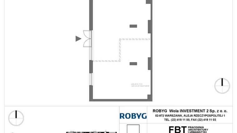 Rzut - Lokal użytkowy na sprzedaż 1 pokój o powierzchni 121,51 m² - numer SU1/B/0/LU3 w Sady Ursynów