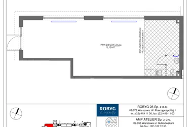 Rzut - Lokal użytkowy na sprzedaż 1 pokój o powierzchni 72,12 m² - numer PP1 w Praga Piano - Lokale usługowe